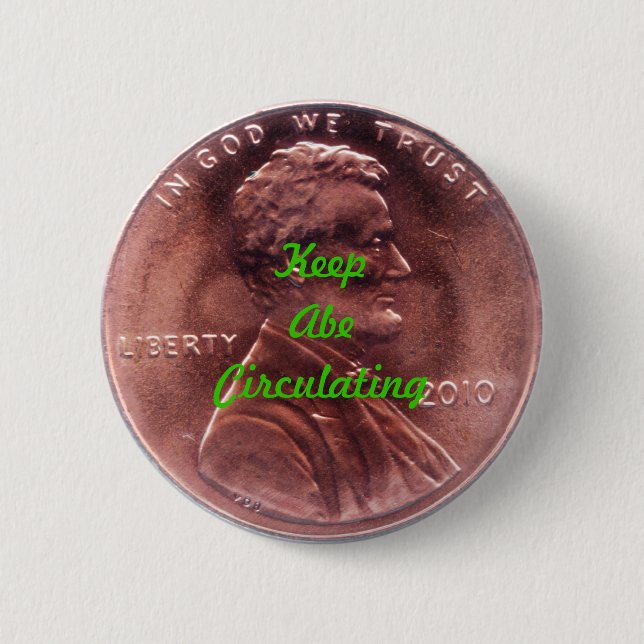 Bóton Redondo 5.08cm Presente Numismático (Frente)