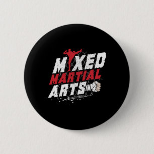 Bóton Redondo 5.08cm Presente para amante de Kickboxing Mma Artes Marci