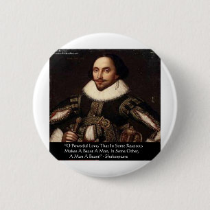 Bóton Redondo 5.08cm Presentes de Camisetas de Citação de Shakespeare "
