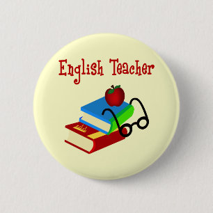Bóton Redondo 5.08cm Presentes de Professores Ingleses