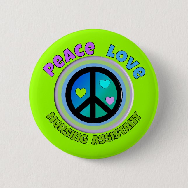 Bóton Redondo 5.08cm Presentes do assistente dos cuidados (Frente)