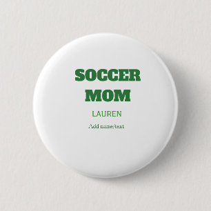 Bóton Redondo 5.08cm PRESENtes DO DIA DAS MÃES FUTEBOL FEMININO VERDE S