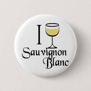 Bóton Redondo 5.08cm Presentes do Vinho Sauvignon Blanc