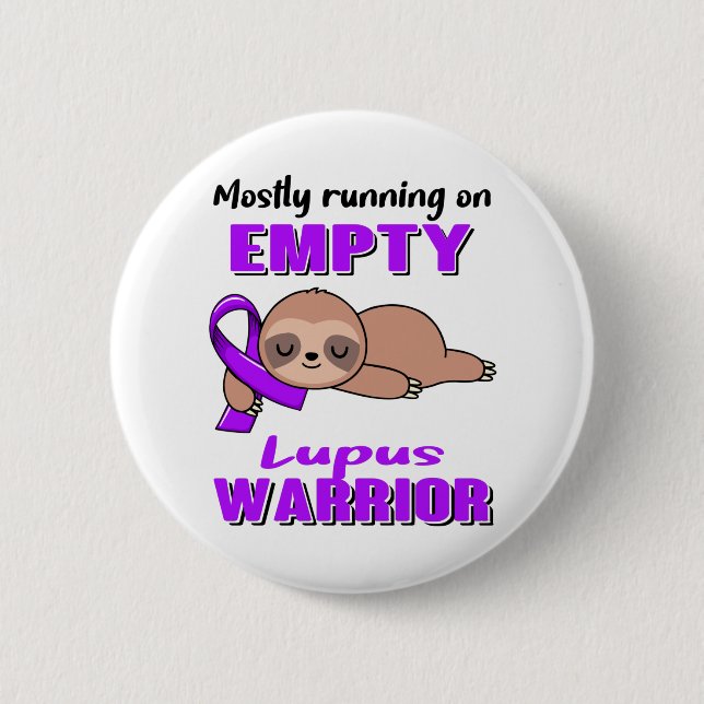 Bóton Redondo 5.08cm Presentes Engraçados de Consciência do Lupus (Frente)