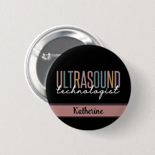 Bóton Redondo 5.08cm Presentes Tecnológicos Personalizados do Ultrassom