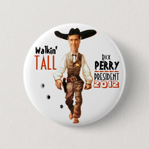 Bóton Redondo 5.08cm Presidente 2012 de Rick Perry