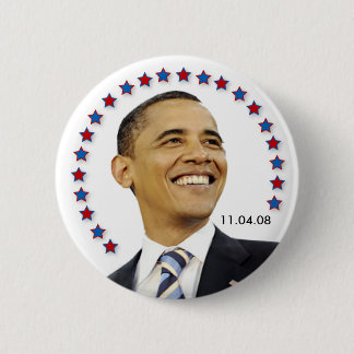 Bóton Redondo 5.08cm Presidente Barack Obama