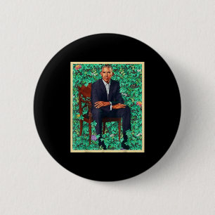 Bóton Redondo 5.08cm Presidente Barack Obama 2028 Retrato Patriótico De