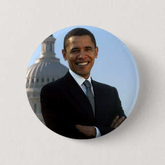 Bóton Redondo 5.08cm Presidente Barack Obama Botões Pinos