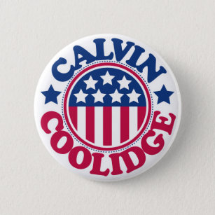 Bóton Redondo 5.08cm Presidente Calvin Coolidge dos E.U.