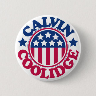 Bóton Redondo 5.08cm Presidente Calvin Coolidge dos E.U.