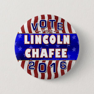 Bóton Redondo 5.08cm Presidente de Lincoln Chafee eleição 2016