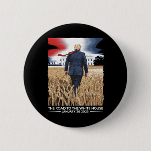 Bóton Redondo 5.08cm Presidente Donald Trump Inauguration Day 2025 Vint