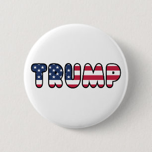 Bóton Redondo 5.08cm Presidente Eleição 2016 de Donald Trump EUA