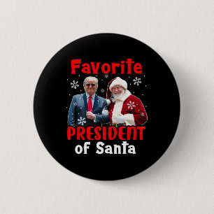 Bóton Redondo 5.08cm Presidente Favorito de Papais noeis Trump Orgulhos