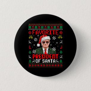 Bóton Redondo 5.08cm Presidente Favorito De Papais noeis Xmas Trump Org