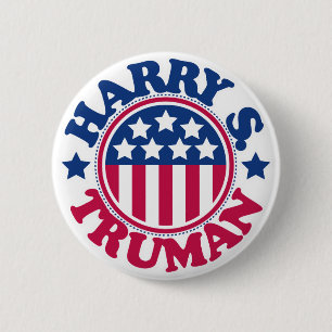 Bóton Redondo 5.08cm Presidente Harry S Truman dos E.U.