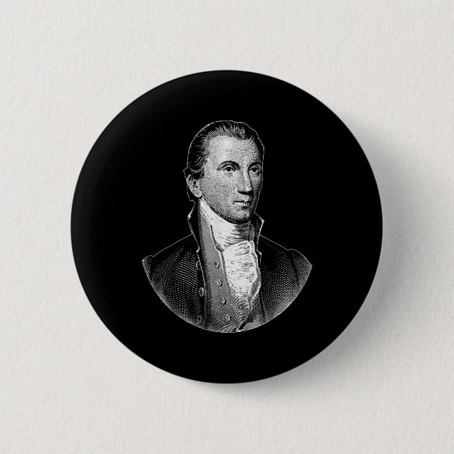 Bóton Redondo 5.08cm Presidente James Monroe (Frente)