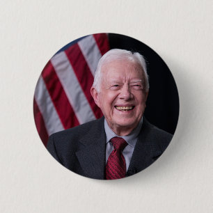 Bóton Redondo 5.08cm Presidente Jimmy Carter Smiling