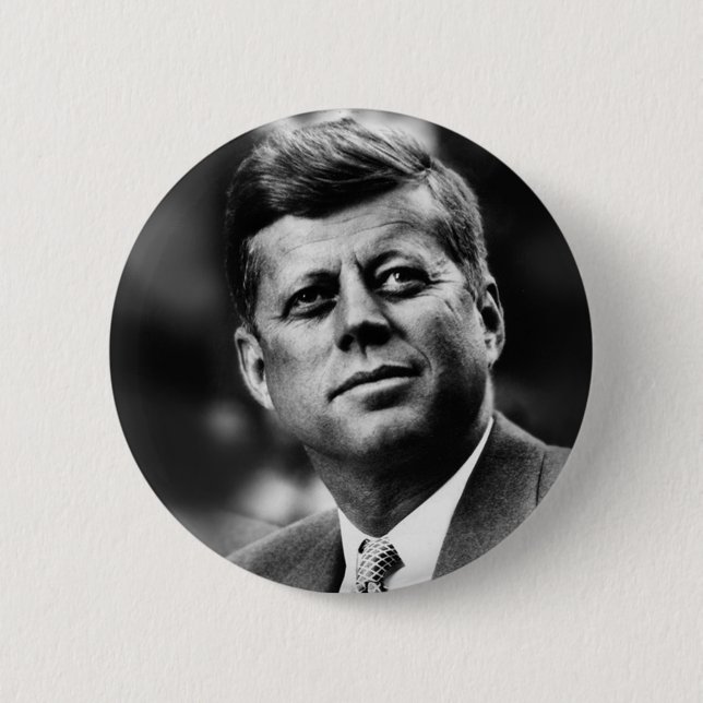 Bóton Redondo 5.08cm Presidente John F Kennedy (Frente)
