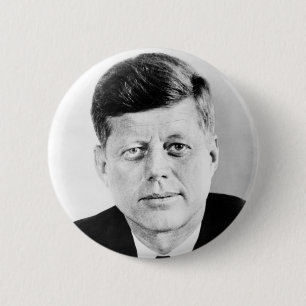 Bóton Redondo 5.08cm Presidente John F Kennedy Portrait