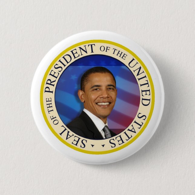 Bóton Redondo 5.08cm Presidente Obama DESIGN (Frente)