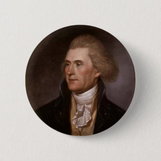 Bóton Redondo 5.08cm Presidente Thomas Jefferson