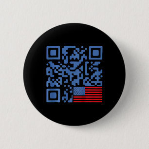 Bóton Redondo 5.08cm Presidente Trump Qr Engraçado 4547 Dançando Movime