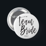 Bóton Redondo 5.08cm Preto do roteiro da noiva | da equipe<br><div class="desc">Botões conhecidos feitos sob encomenda da noiva da equipe</div>