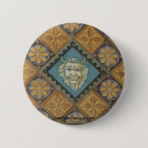 Bóton Redondo 5.08cm Primaveras Quentes, Azulejos de Dome AR Quapaw Ofe