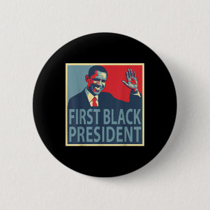 Bóton Redondo 5.08cm Primeiro Presidente Negro Obama 44