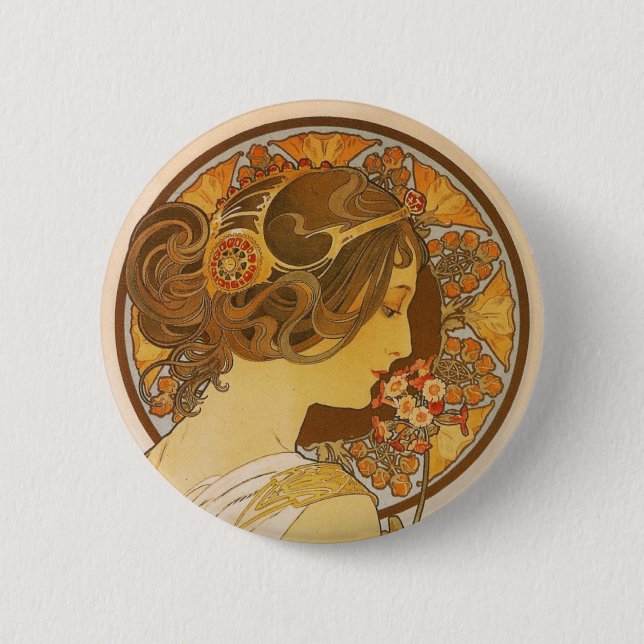 Bóton Redondo 5.08cm Prímula (Frente)