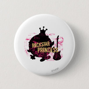 Bóton Redondo 5.08cm Princesa de Rockstar