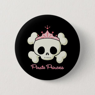Bóton Redondo 5.08cm Princesa do pirata