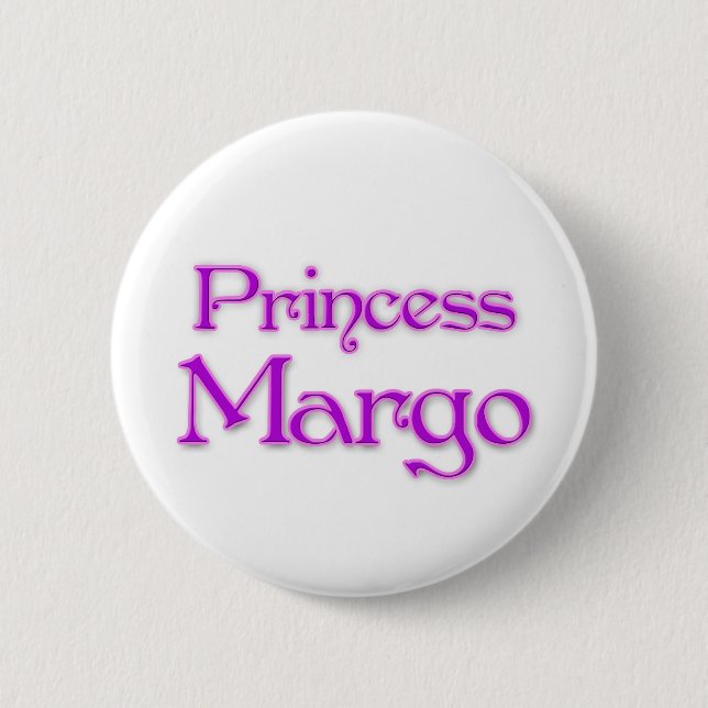 Bóton Redondo 5.08cm Princesa Margo (Frente)