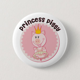 Bóton Redondo 5.08cm Princess_Piggy