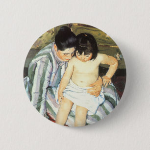Bóton Redondo 5.08cm Prisão de Mary Cassatt Impressionismo de Vintage