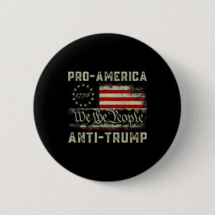 Bóton Redondo 5.08cm Pró-américa Anti-trump Nós O Povo Anti Trump 