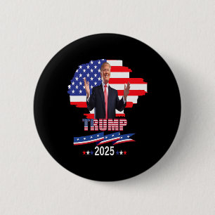 Bóton Redondo 5.08cm Pro Trump O Retorno Do Meu Presidente Trump 2025
