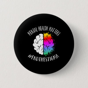 Bóton Redondo 5.08cm Problemas de saúde Feliz Fim do Estigma Sensibiliz