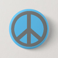 Produtos do símbolo de paz do cinza de prata