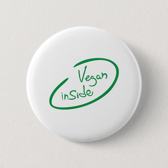 Bóton Redondo 5.08cm Produtos veganos (Frente)