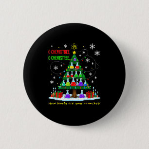 Bóton Redondo 5.08cm Professor de Ciência do Natal 67 Meme Papai Noel O