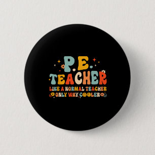 Bóton Redondo 5.08cm Professor De Educação Física De Volta À Escola Gro