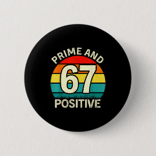 Bóton Redondo 5.08cm Professor de Matemática 67 Positivo Primo Engraçad
