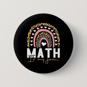 Bóton Redondo 5.08cm Professor de Matemática - A Matemática é o meu Emp