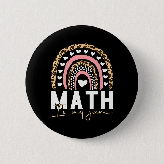 Bóton Redondo 5.08cm Professor de Matemática - A Matemática é o meu Emp (Frente)
