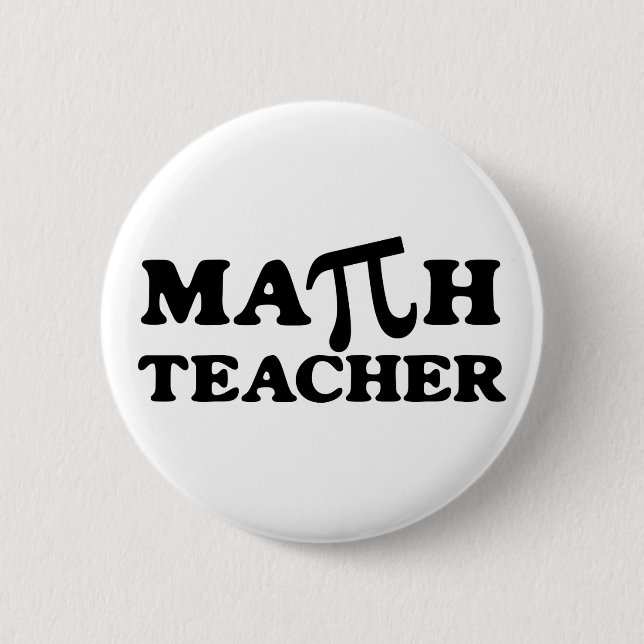 Bóton Redondo 5.08cm Professor de Matemática PI (Frente)