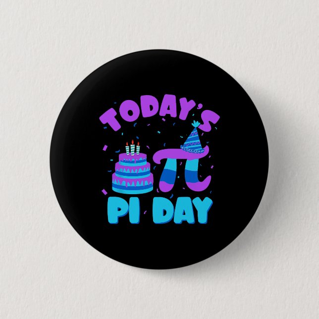 Bóton Redondo 5.08cm Professor de Matemática Pi Day Ha (Frente)