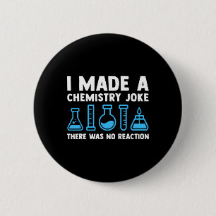Bóton Redondo 5.08cm Professor de Química Engraçado Cientista Químico H